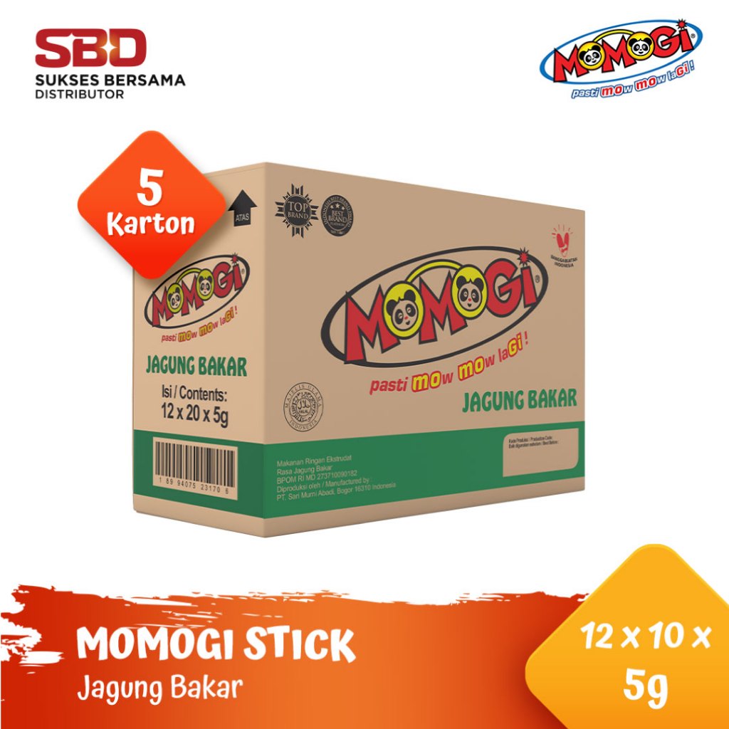 

Momogi Stick 5gr - Jagung Bakar [5 Karton]