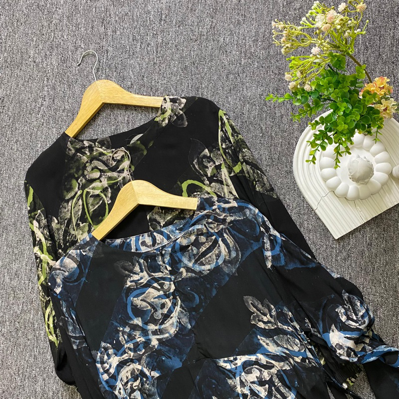 garis twil premium - gamis rumahan - batik pekalongan