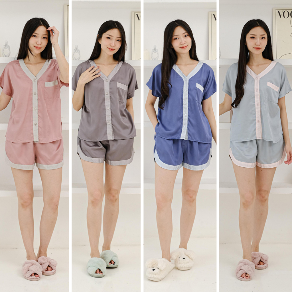 Cielyn | Organic Silk | Callie | Piyama Wanita | Set Baju Tidur Wanita