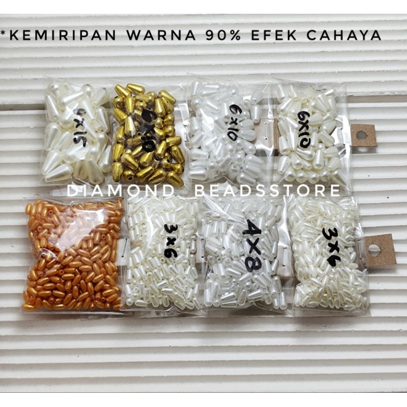 Payet padi beras/Payet padi tetes/Padi 3*6 ringan/Payet mutiara padi