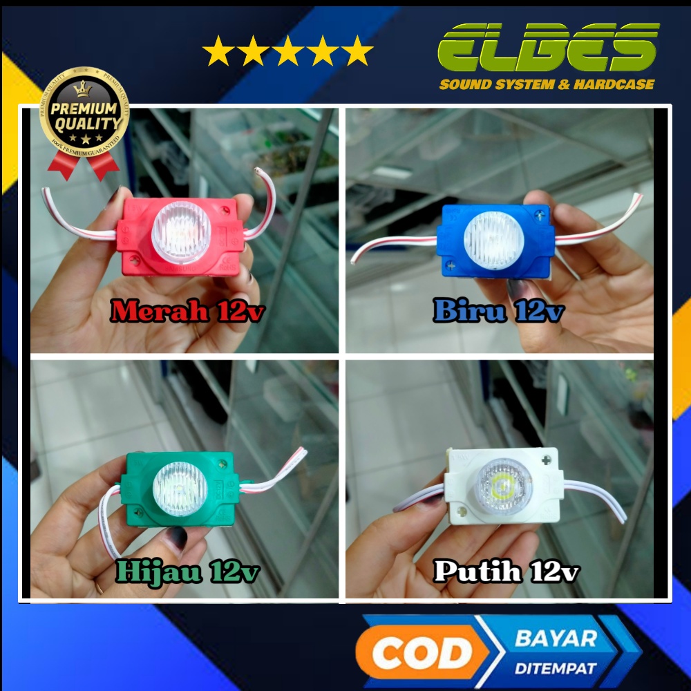 LAMPU LED 1 MATA BESAR 12V lampu led variasi motor/mobil/truk