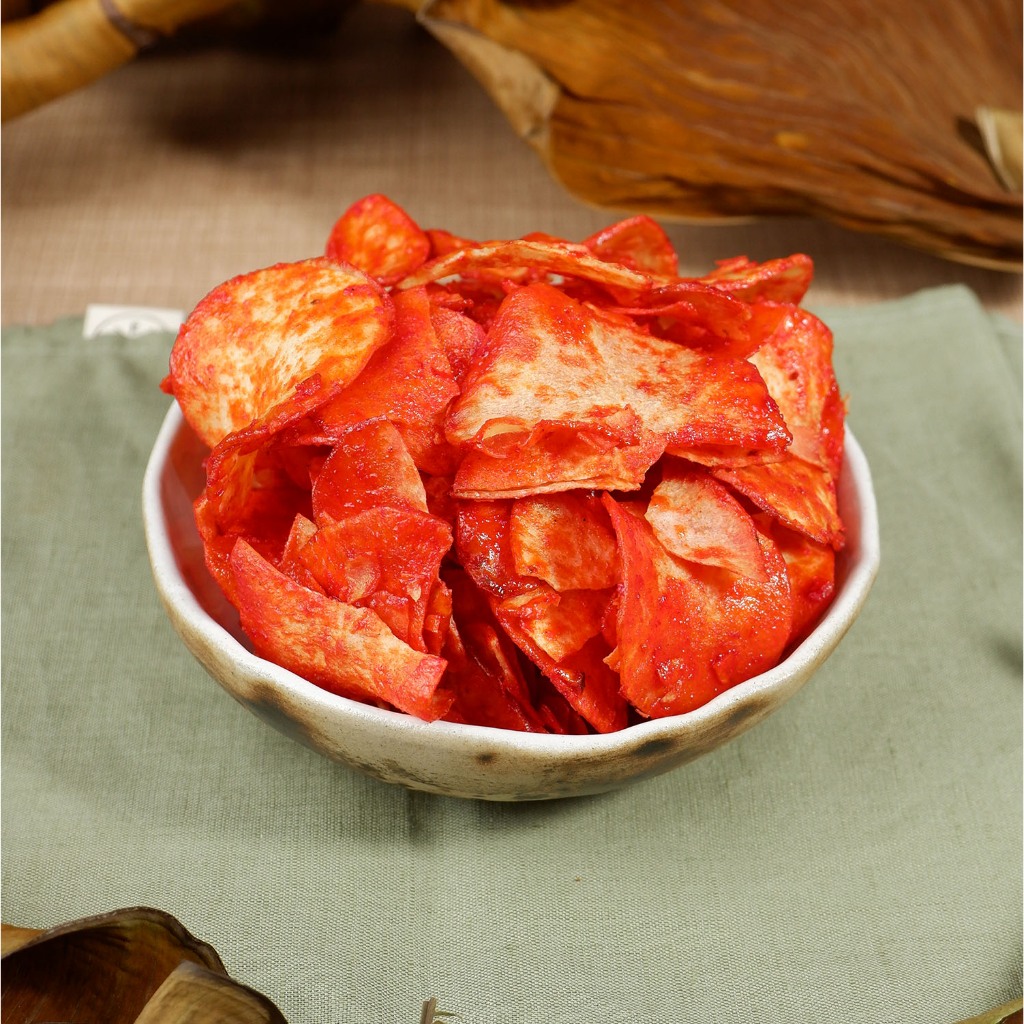 

Keripik Singkong Lengket Balado 250gr - Umami Snack