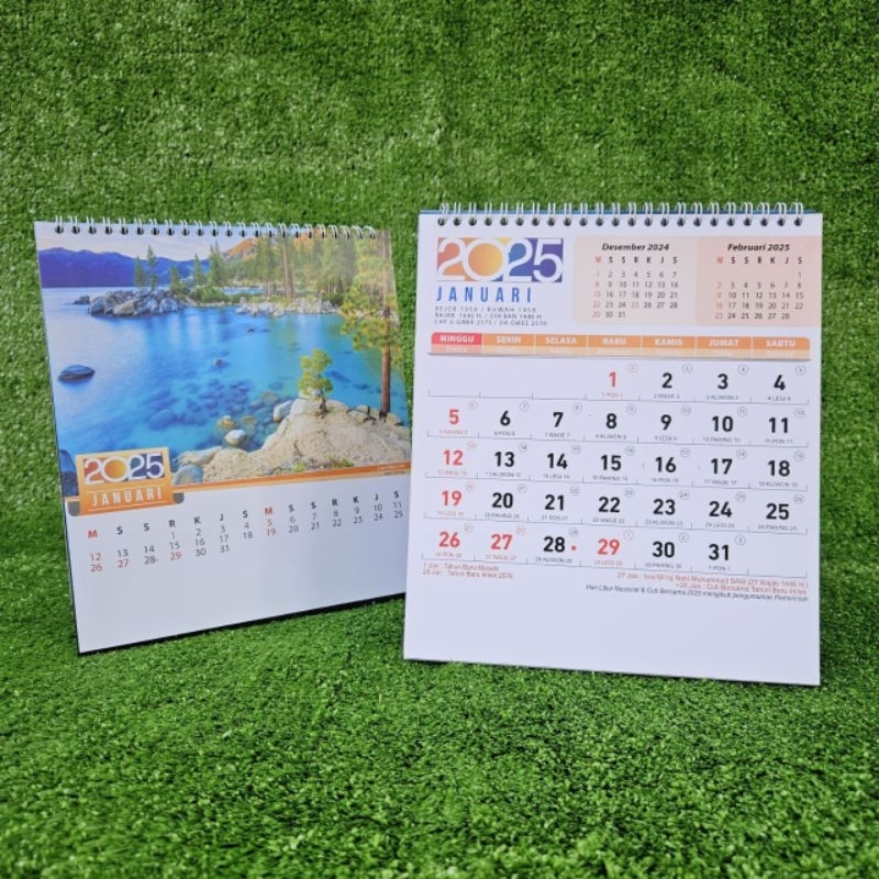 

kalender meja executive 2025 km 102 pemandangan alam dunia ukuran besar 21x24 cm(terima castume cetak merek)