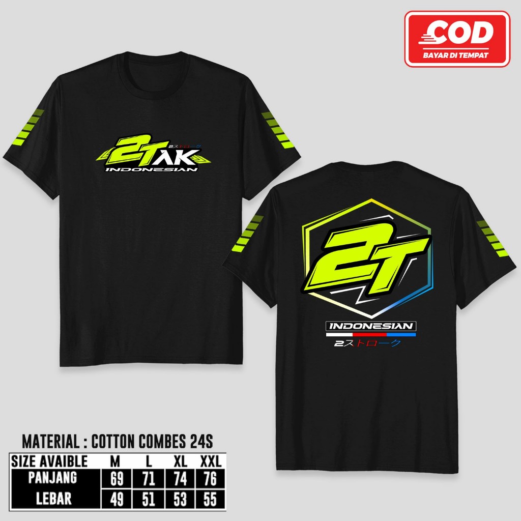 BAJU KAOS 2TAK ORIGINAL MURAH BISA COD