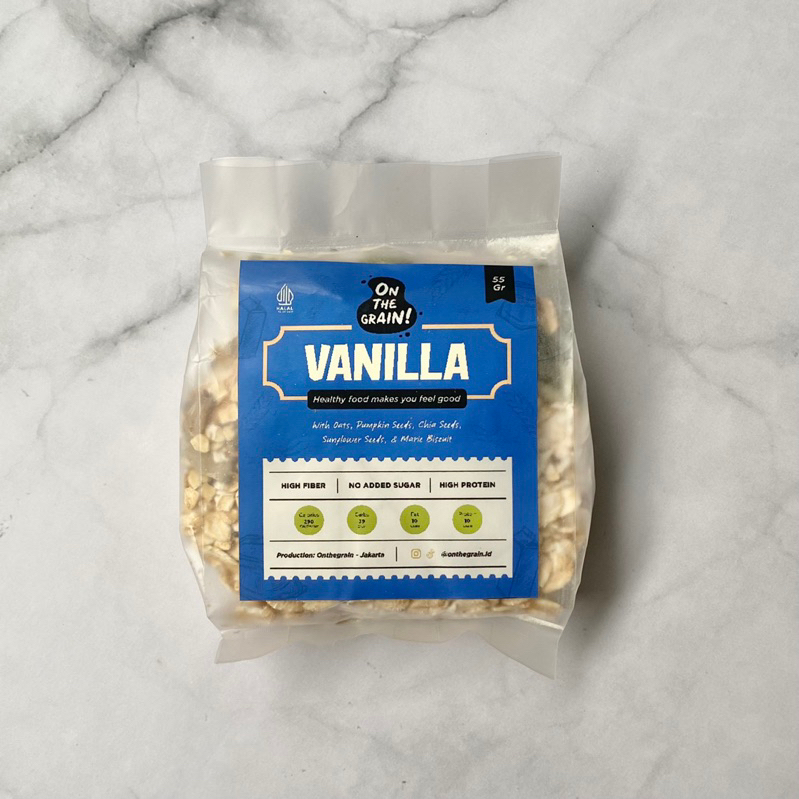 

VANILLA MILK OATS by On The Grain | Overnight / Instant Oat - Healthy Snack Breakfast Snack Muesli