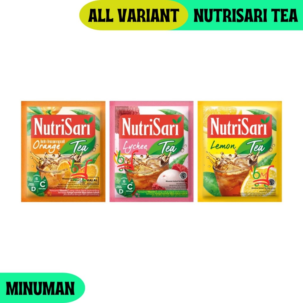 

NutriSari Tea Lemon, Lychee & Orange Minuman Serbuk Rasa Teh Buah