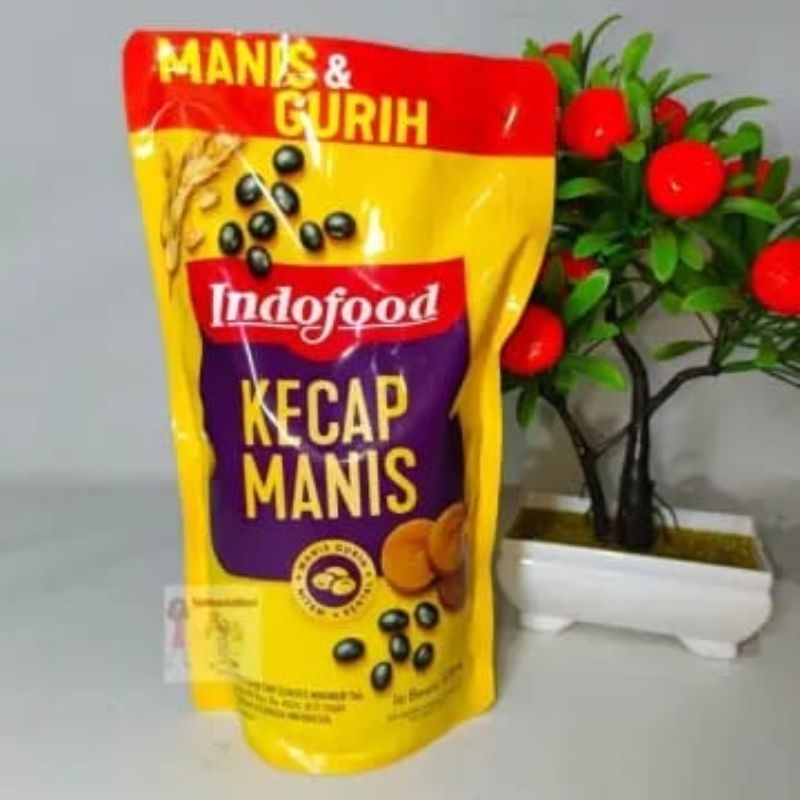 

Kecap manis Indofood kemasan refill 600ml/580ml