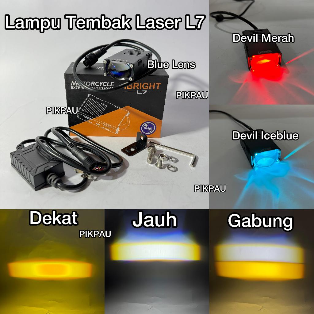 IBRIGHT Lampu Tembak Mini Laser L7 Original