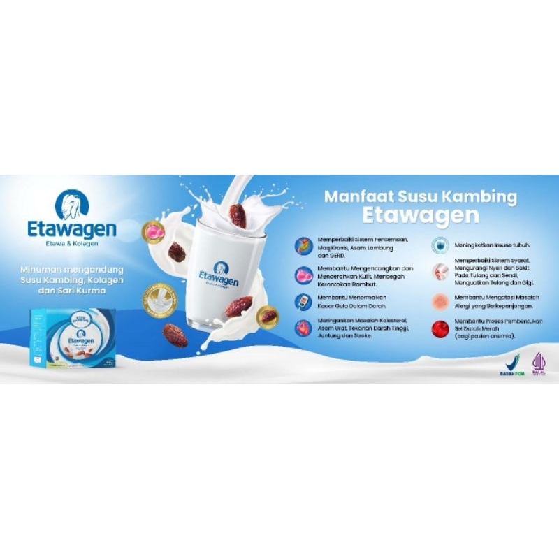 

ETAWAGEN ( SUSU ETAWA + COLLAGEN , EXTRACT KURMA)