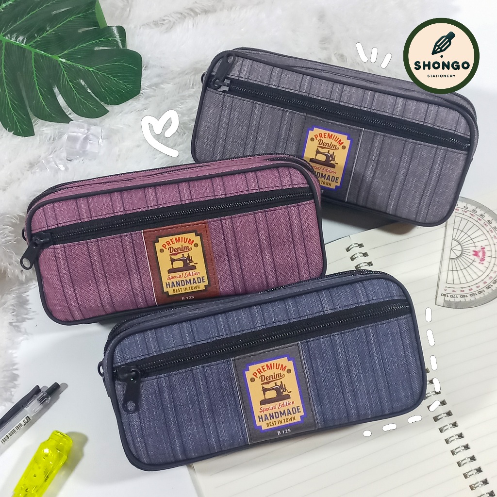 

Pencil Case Zipper Minimalist | Tempat Pensil Besar Multifungsi untuk Sekolah dan Kantor | B-125