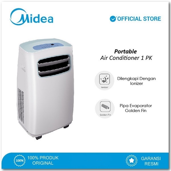 MIDEA AC PORTABLE, 1 PK I MPF2-09CRN1 I GARANSI RESMI (MEDAN)