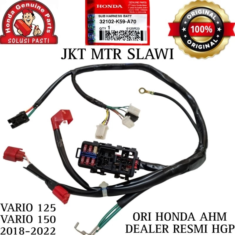 Kabel Sub Harness Boks Sekring Sepeda Motor Kompatibel Vario 150 Keyless, Vario 125 2018-2022
