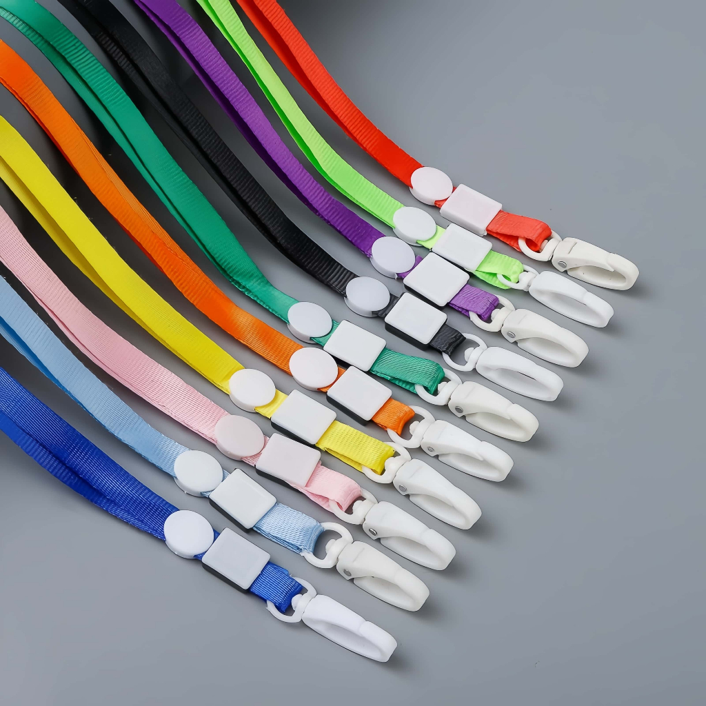 

Tali lanyard tali ID card serat poliester Tali tag nama ID card 1cm