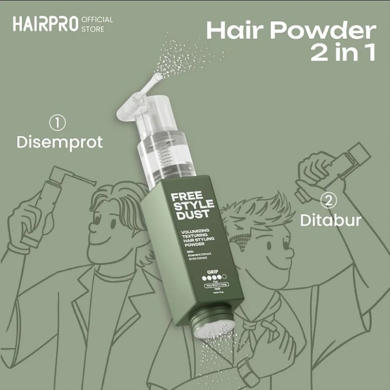 HAIRPRO Hairnerds Profesional Hair Powder INAMARU