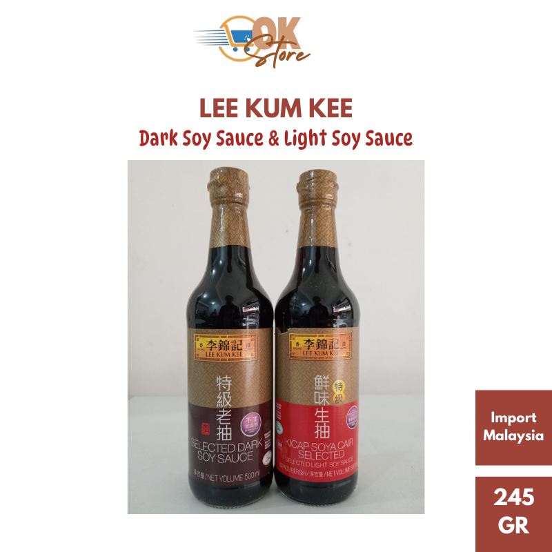 

Kecap Soya Lee Kum Kee Light Soy Sauce & Dark Soy Sauce 500 ML (Import Malaysia)
