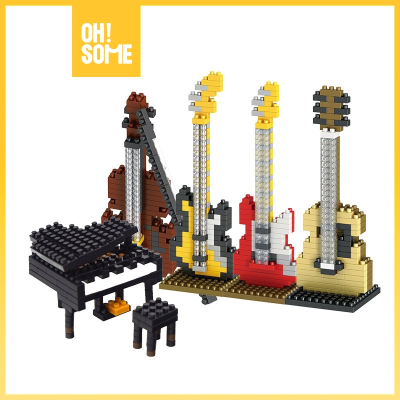 OHSOME  - Jike Music Instrument Blocks Guitar Mainan Anak Blok Gitar Musik