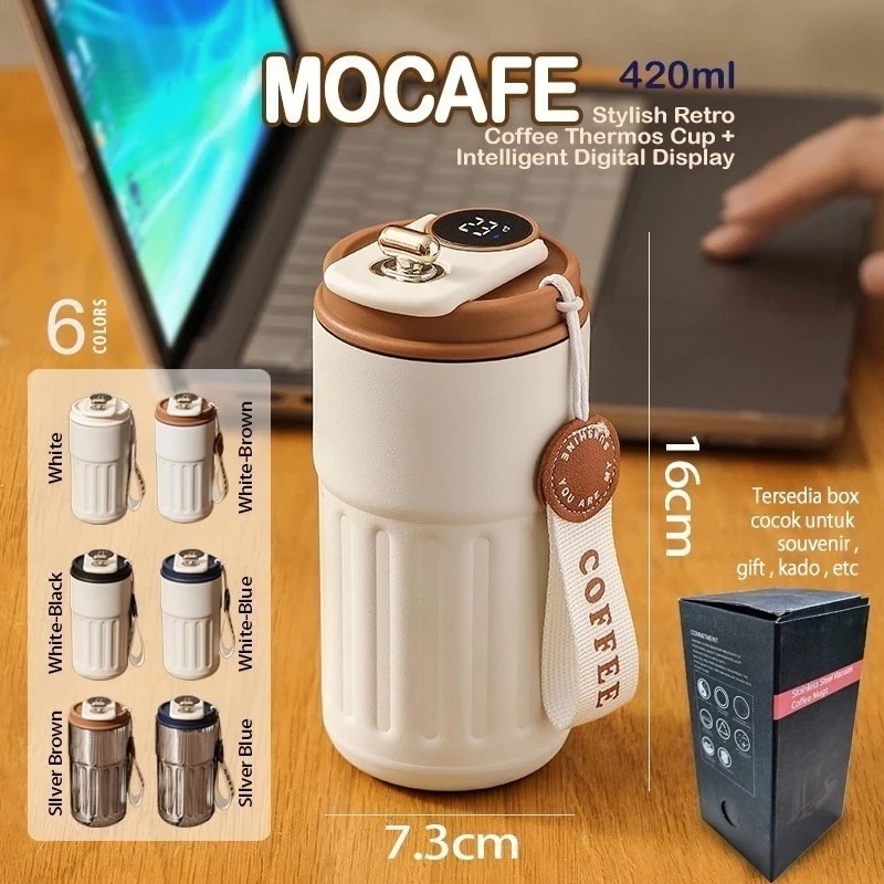 

Ukf5Pc6F4H (Kuliner.Kita) Mug Kopi Botol Minum Tumbler Gelas Termos Mini Panas Dingin Smart Digital