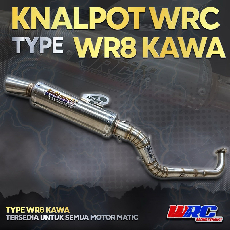 KNALPOT RACING WRC TYPE WR8 KAWA VARIO, NMAX, PCX, AEROX