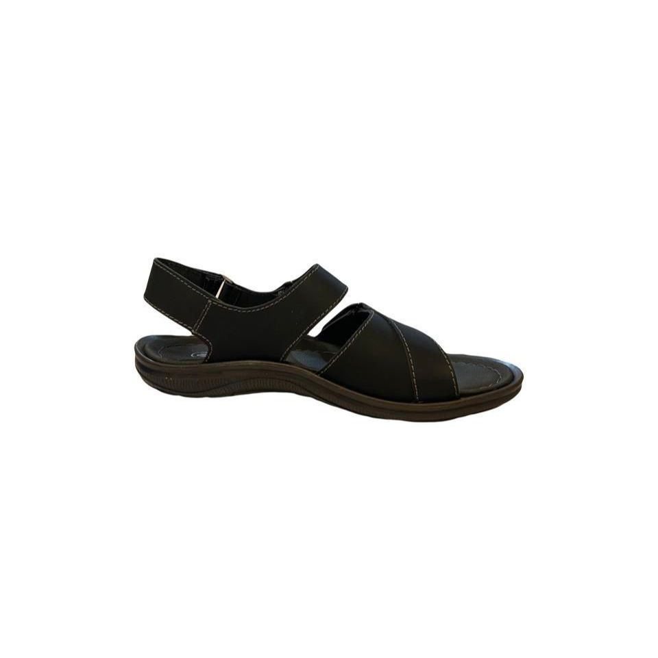 Borsa sandal gunung pria kulit asli Waka Black