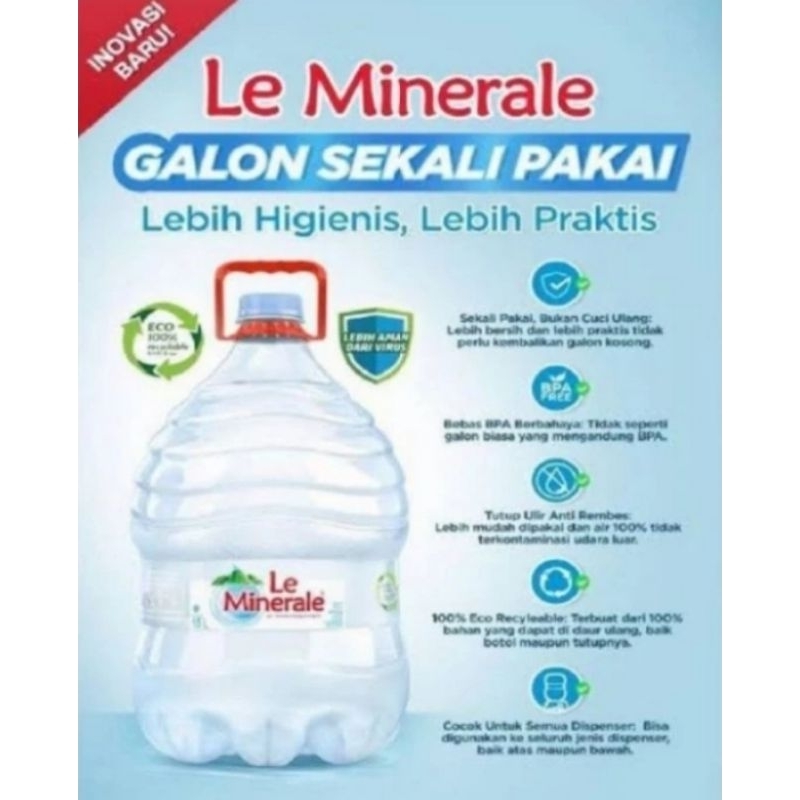 

AIR MINERAL LE MINERALE GALON 15liter