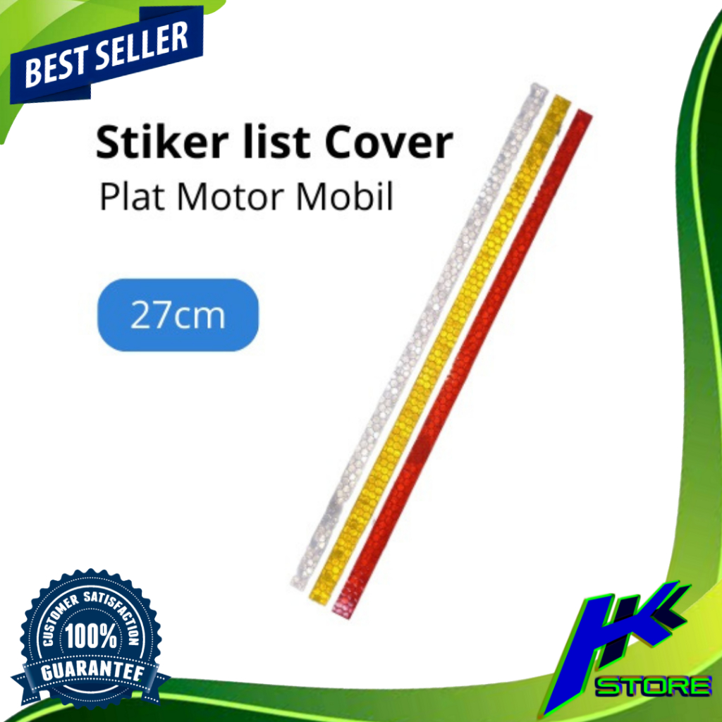 Stiker Reflektor Cover Plat Nomor Motor/Mobil Plat Nomor mata Kucing