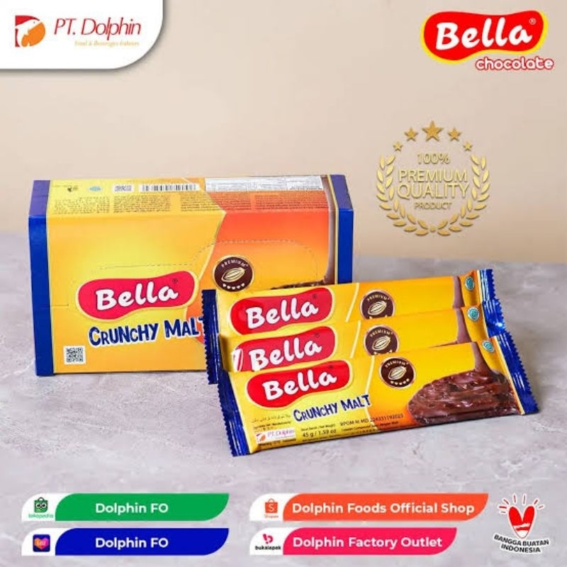 

BELLA COKELAT CRUNCHY MALT 45GRAM