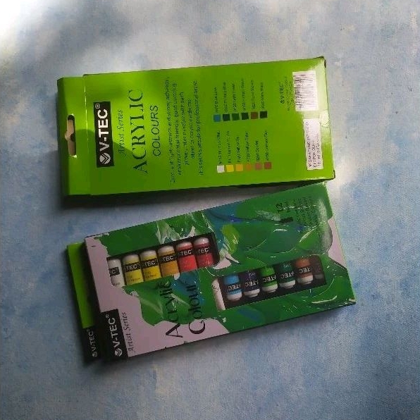

Cat V-TEC Acrylic 12 Warna Cat Akrilik Vtec Set Paint 6 Ml