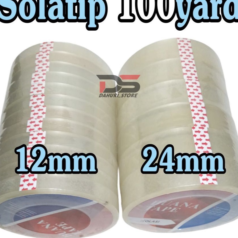 

KI3 LAKBAN KECIL BENING SOLATIP SELOTIP UKURAN 12 inch 12mm 1 INCH 24MM PANJANG 1 yard