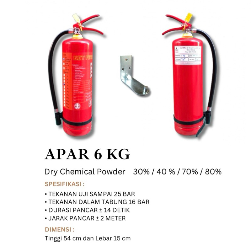 APAR 6KG / ABC Powder / Set Komplit