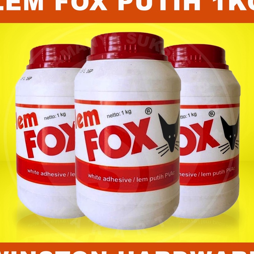

Eksklusif Lem Putih FOX Botol 1 Kg Lem PVC