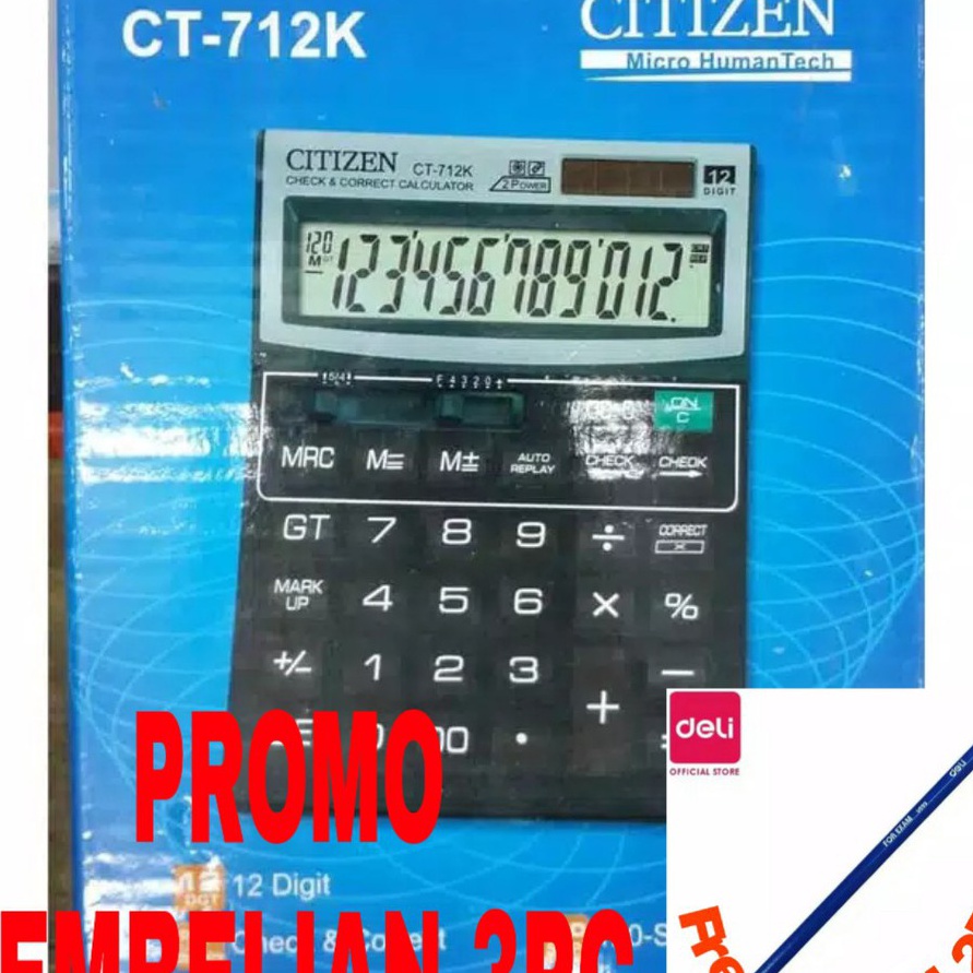 

KP8 Kalkulator Citizen CT712K 712K CITIZEN 712K
