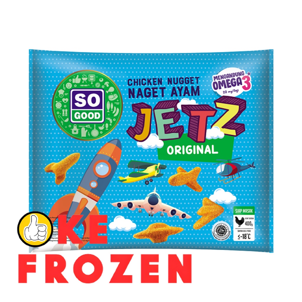 

SO GOOD CHICKEN NUGGET JETZ 400GR / NAGET AYAM ORIGINAL