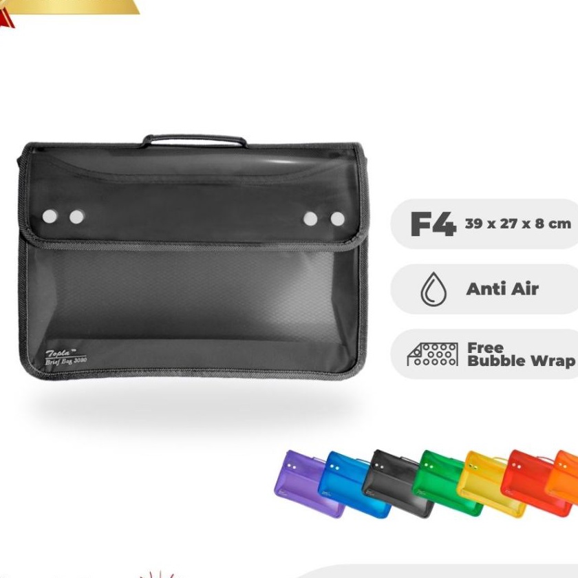 

Unggul TOPLA Brief Bag 3 Tas Jinjing F4 Folio untuk Sekolah Kerja Dokumen