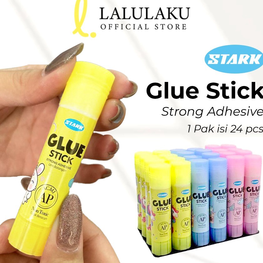 

Terlaris LEM STIK KECIL GLUE STICK FANCY LEM FANCY LEM KES NON TOXIC ISI 24 PCS