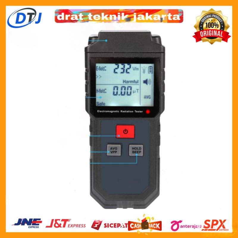 Alat Uji Radiasi EMF Smartphone HP Meter Radiasi Detektor Elektromagnetik ET825
