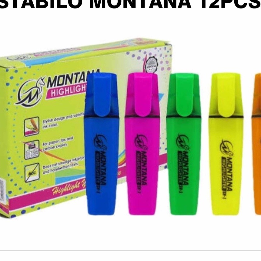 

KP8 JR 1 LUSIN 12PCS STABILO HHLHTER MONTANA PENANDA BERWARNA PEN HHLTER PASTEL WARNA