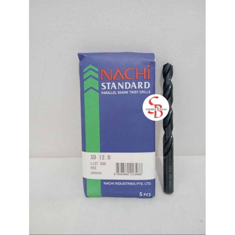 Nachi 12MM mata bor besi HSS - Nachi mata bor besi HSS 12MM
