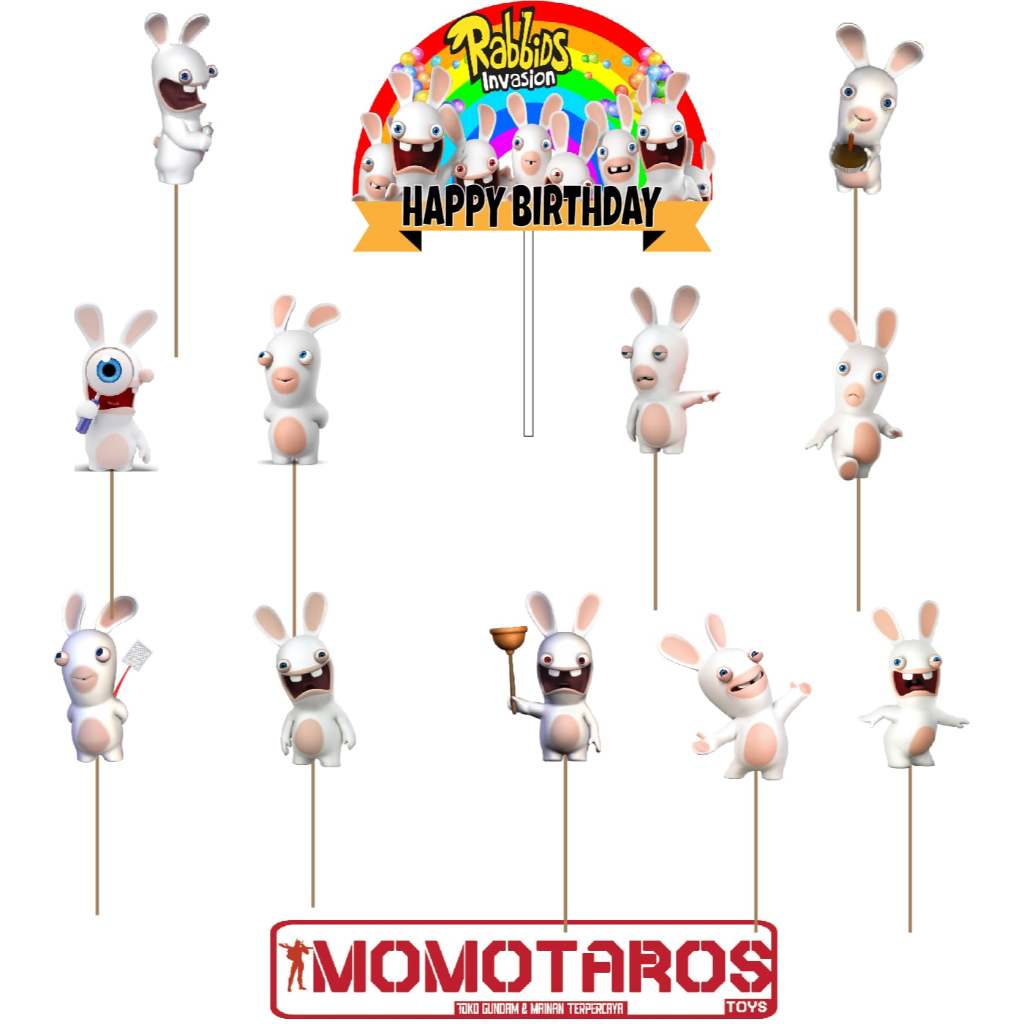 Topper cake Rabbit Invasion