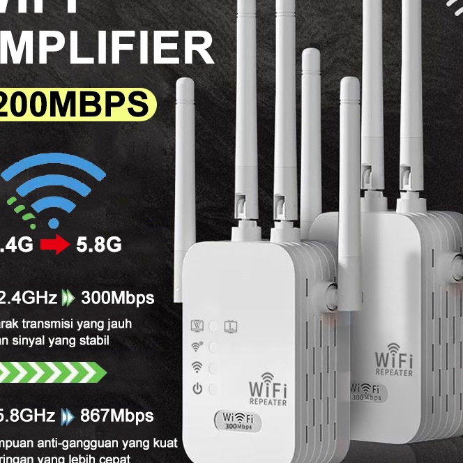 FG2 3M WIFI Repeater WIFI Extender Wireless Wifi Range Extender Router Repeater Penguat Snal Wifi Wi
