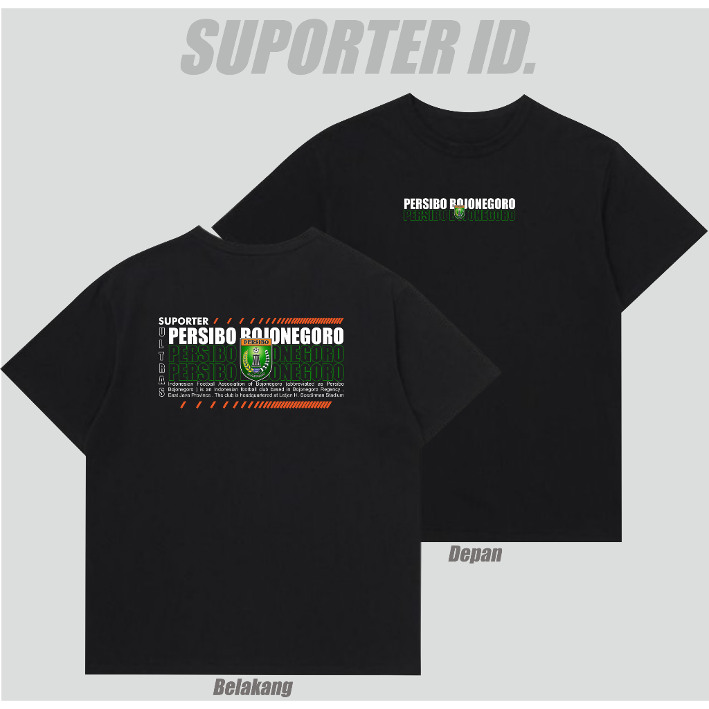 Kaos Suporter Persibo Bojonegoro Tshirt Suporter Ultras Persibo Bojonegoro