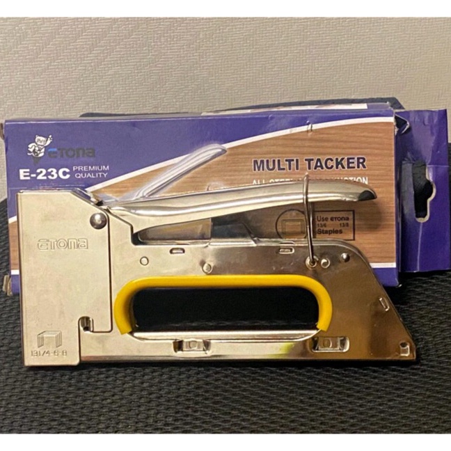 

Super Gun Tacker staples etona E 23 steples Etona 23 tembakan rapide r23 rapide r23 gun kodenki