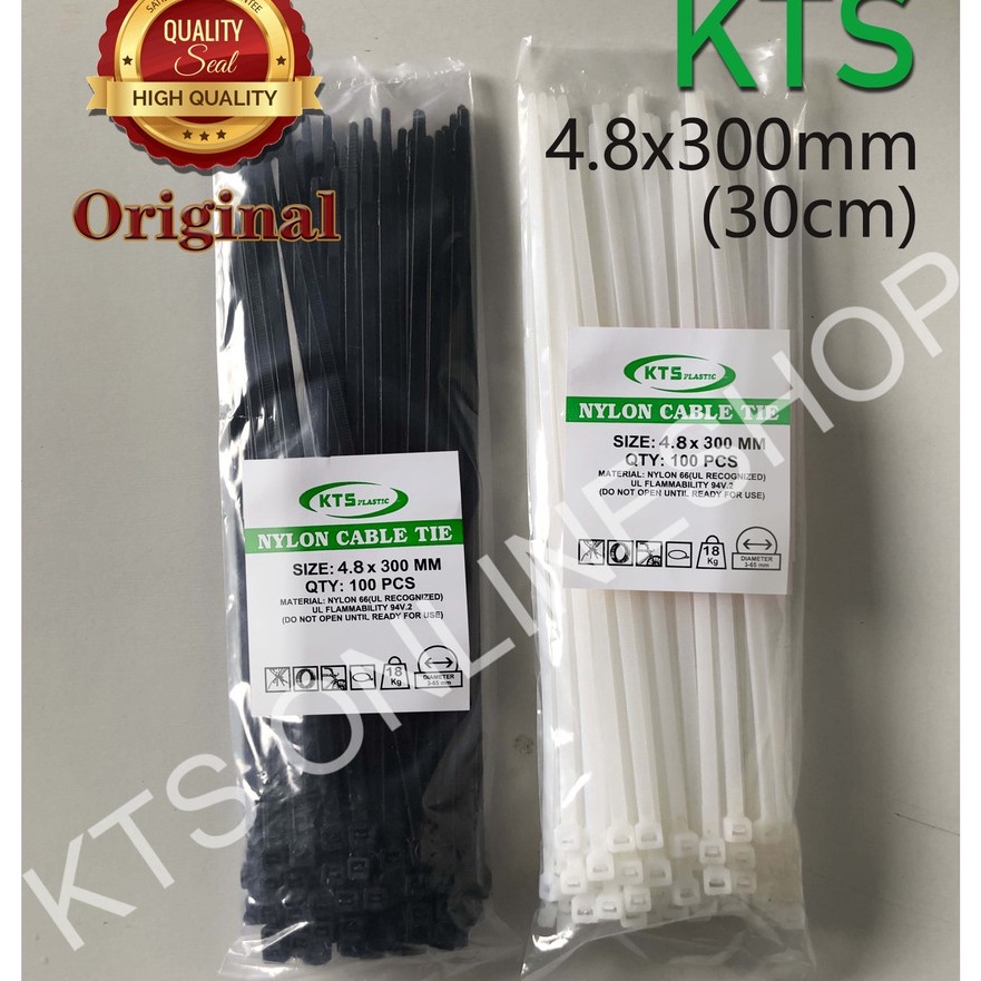 

Super Kabel ties 48x3mm Warna PUTIHHITAM 1PACK Isi 1PCS