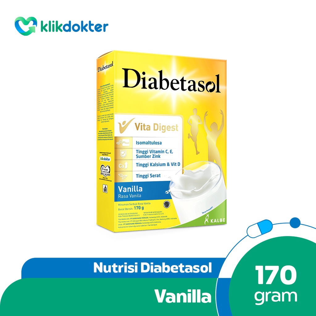 

Diskon 3 Terbatas Diabetasol Vanilla 17gr