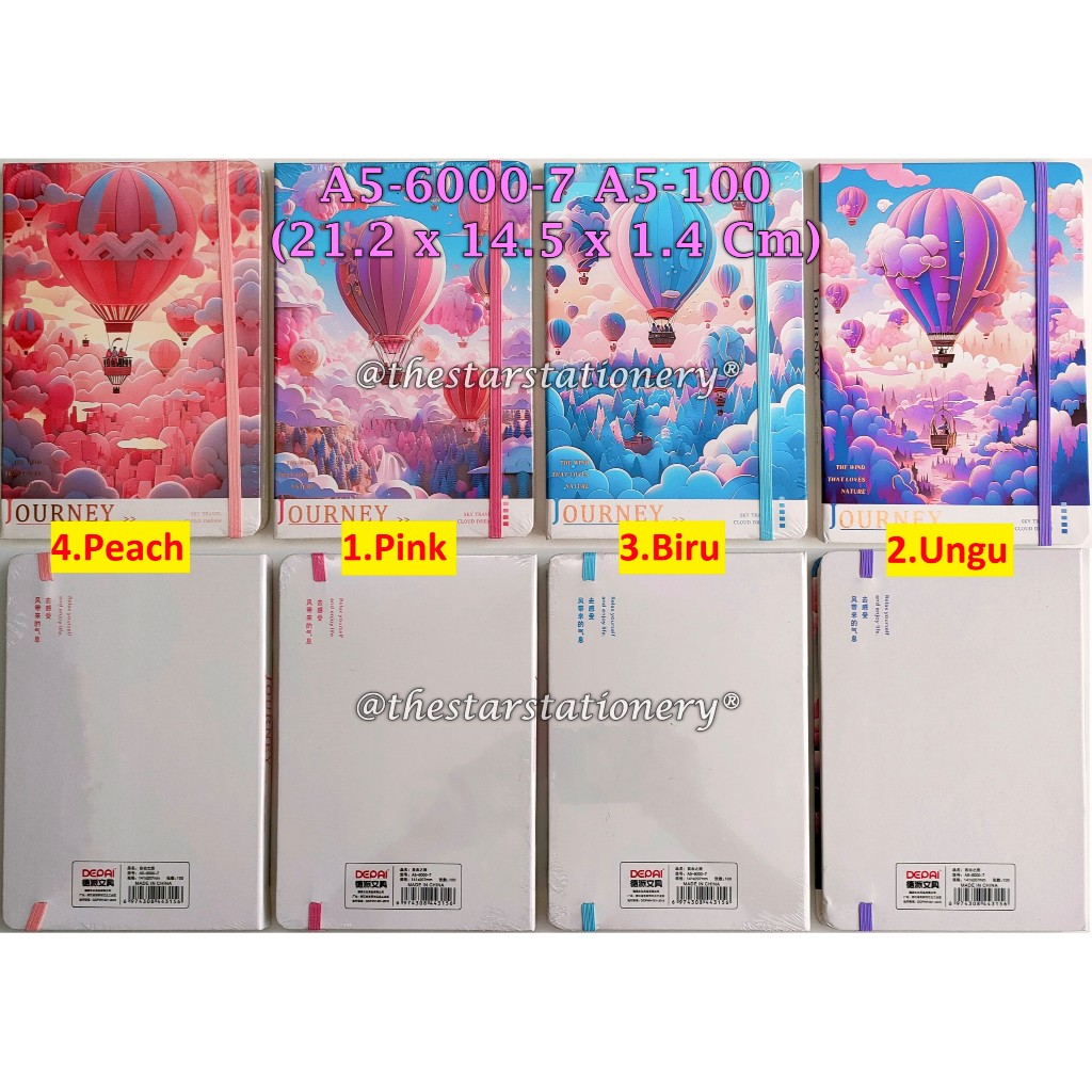 

(1 Biji) Buku Agenda Tali A5-6000-7 Hard Cover / Agenda Tali GXIMP A5 100 Lembar 21.2 x 14.5 x 1.4
