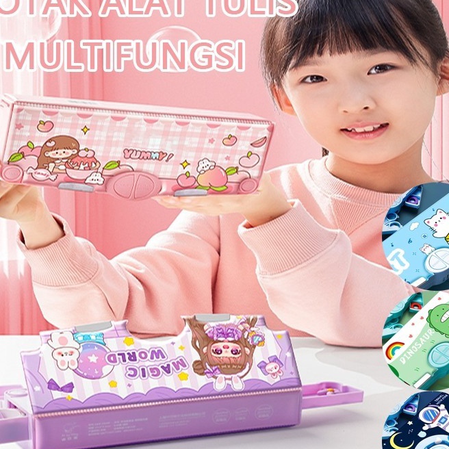 

KI3 COD Kotak Alat Tulis Anak PerempuanKotak Pensil Pola KartunKotak Pensil Plastik Dua Lapis MultifungsiCocok untuk Anak Lakilaki dan Perempuan Usia 512 Tahun