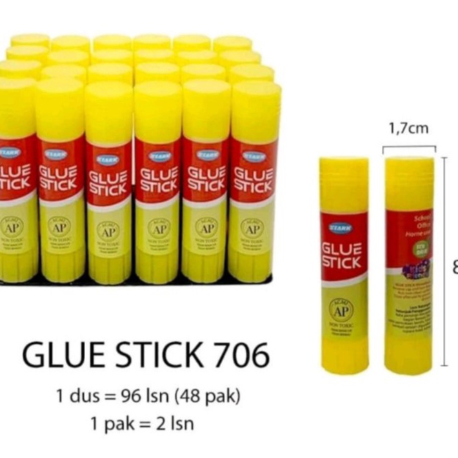 

KI3 Lem StikGlue Stick 8grm Stark 1pak24pcs