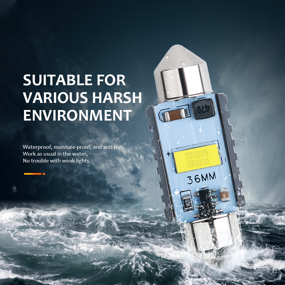 PROMO TERBARU LAMPU LED PLAFON INTERIOR MOBIL BAGASI KABIN LED FESTOON CSP 3570 HIGH VOLTAGE