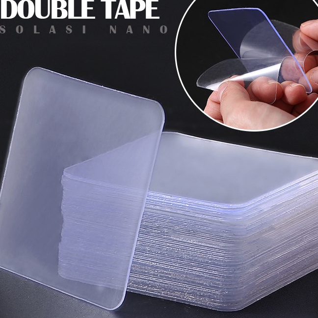 

FG2 DOUBLE SIDE TAPE PAPAN NANO TAPE MOTIF KEKUATAN LENGKET 1X LIPAT