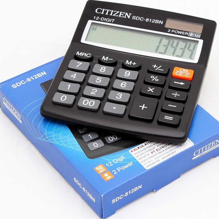 

Spesial KALKULATOR 12 DIT ANGKA CITIZEN SDC 812 CALCULATOR DITAL