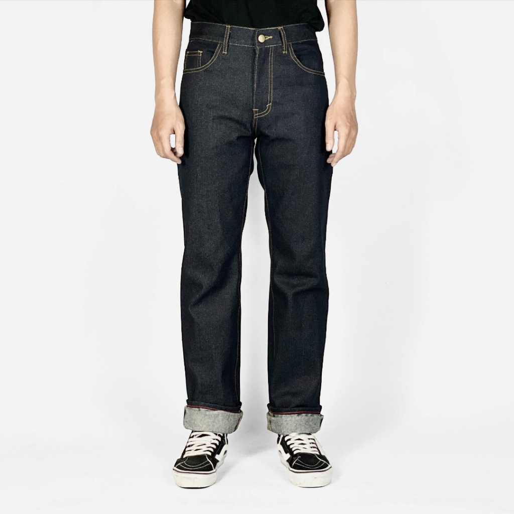Flozy Co - Ozora 16oz Celana denim Selvedge Accent - Deep Indigo